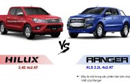 So sánh Hilux 2018 mới ra mắt với Ford ranger